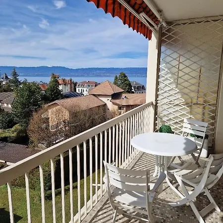 Au Beau Voyage A 2 Pas Des Thermes Thonon-les-Bains Exterior photo
